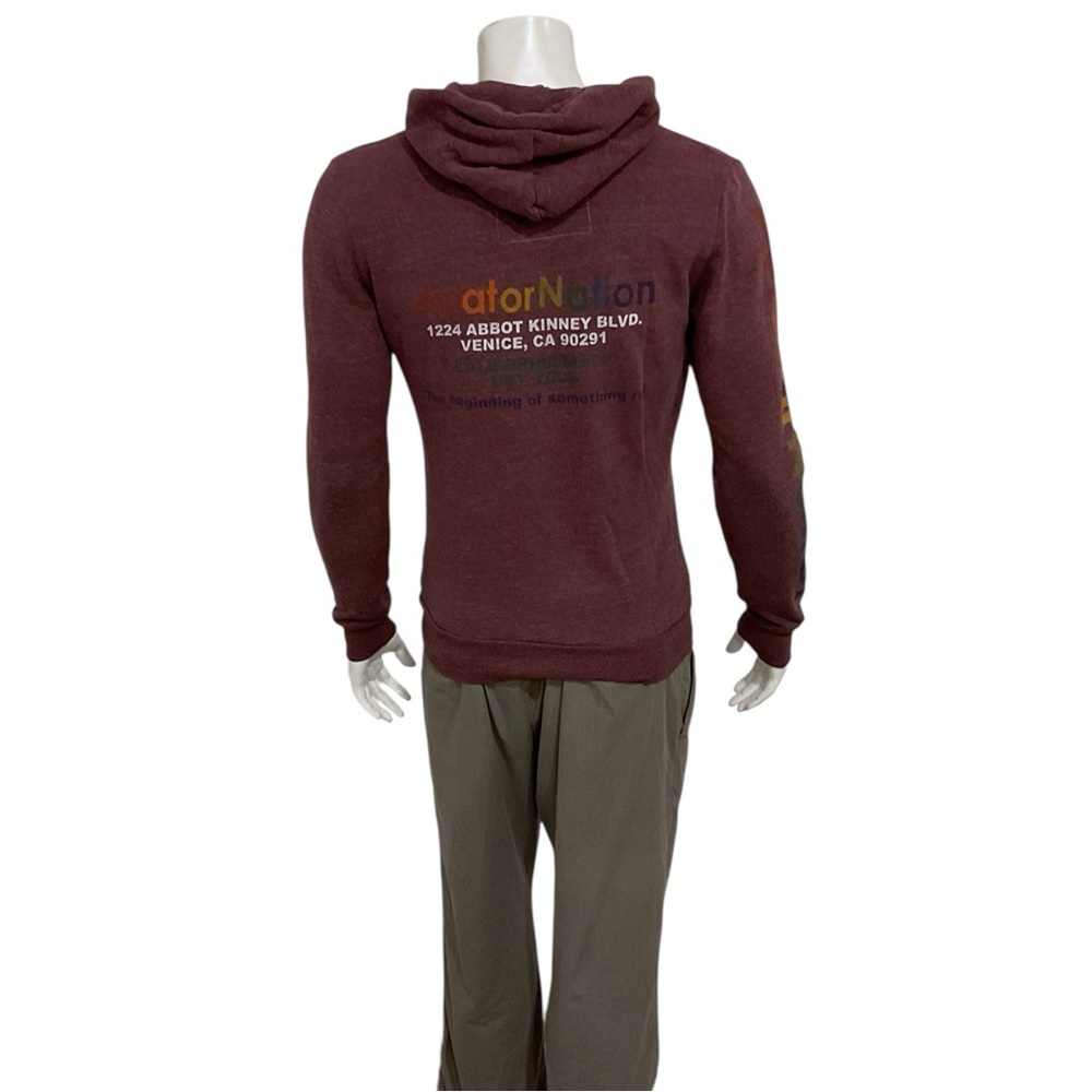 Aviator Nation Unisex Purple Hoodie - Picture 3 of 4